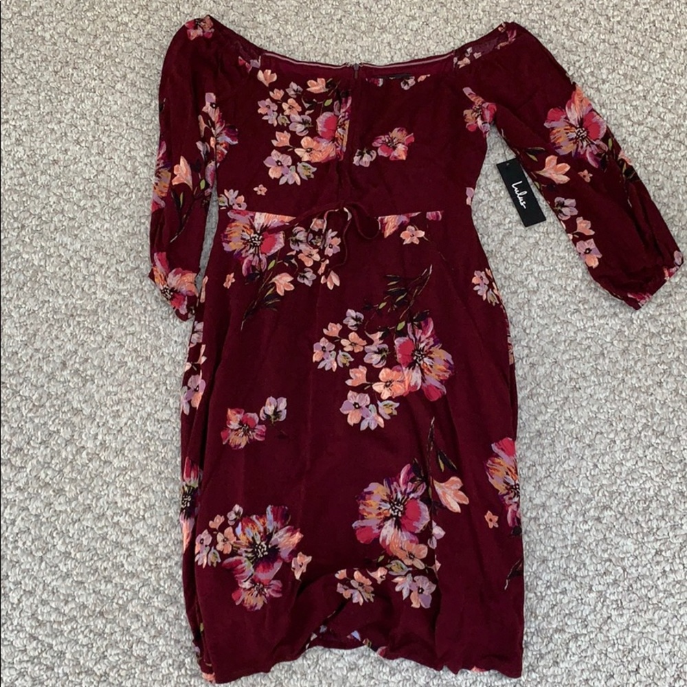 Lulus Floral Off-the-shoulder Dress